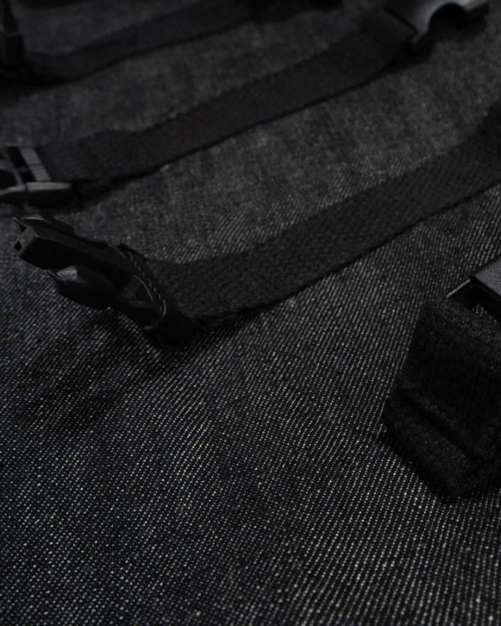 American Street Style Tactical Functional Denim Shorts