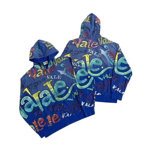 Vale Forever Blue Graffiti Dreams Hoodie