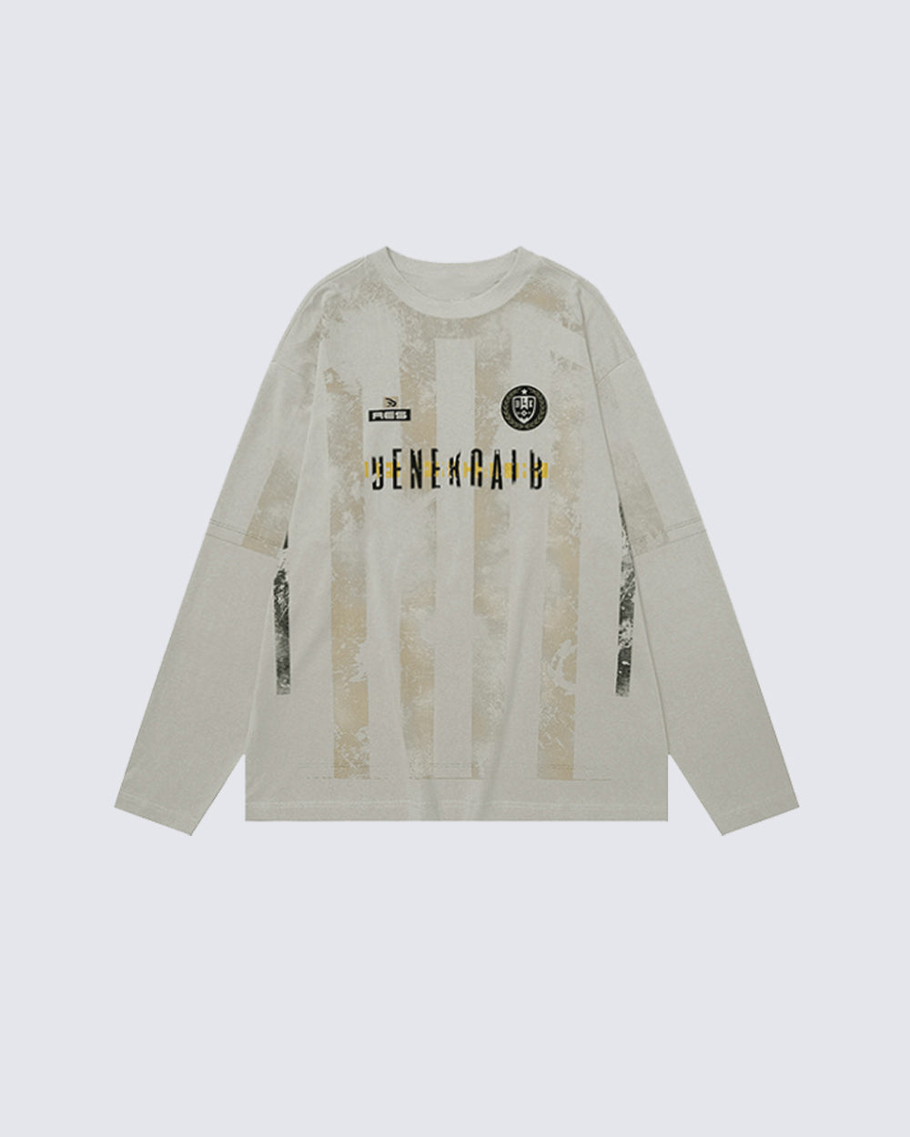 Gothic Long-Sleeve Street Jersey With Graphic Print
