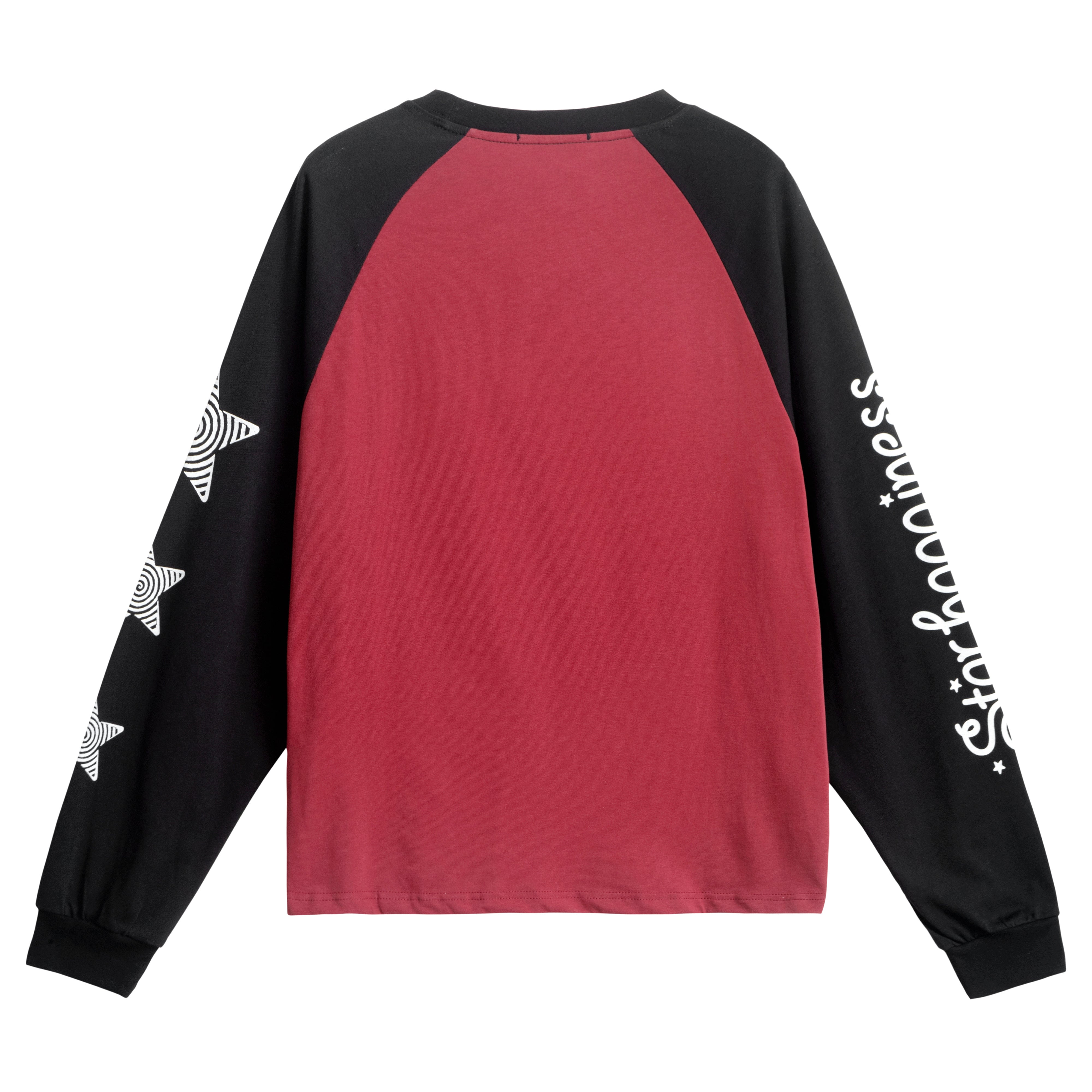 Omirad Anime Graphic Raglan Long Sleeve Tee