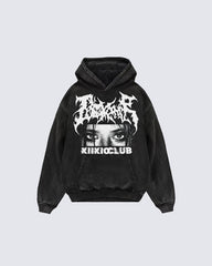 KIIKIOCLUB Street Fashion Print Hoodie