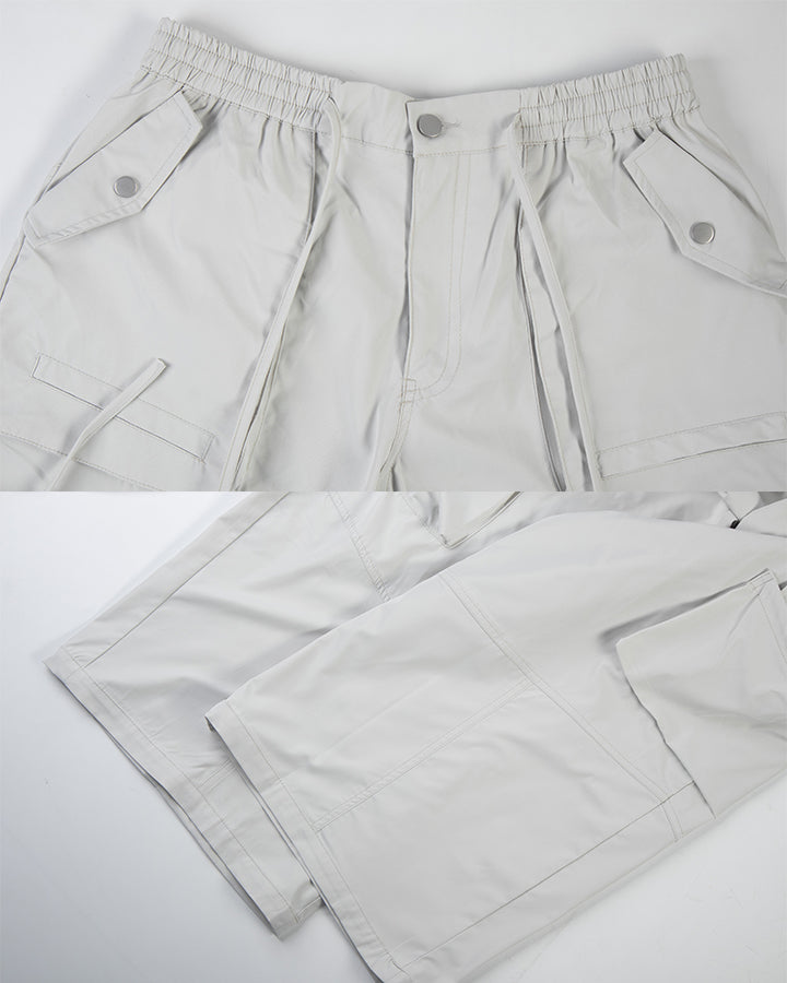 Techwear Multi-Pocket Wide-Leg Cargo Pants