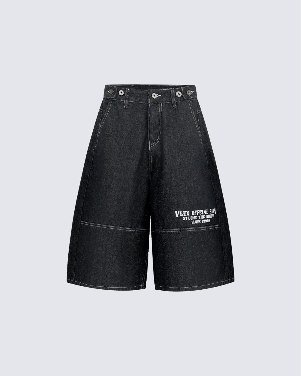 American Multi Pocket Wide Leg Denim Pants