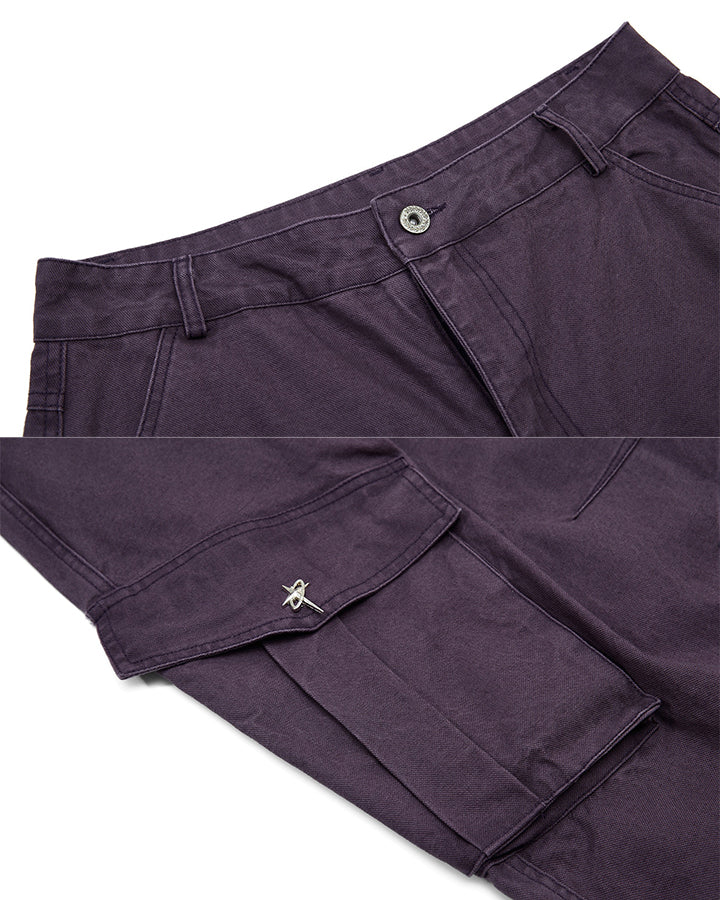 American Heavy-Duty Wide-Leg Cargo Jeans