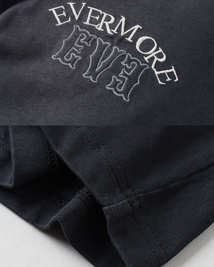 Contrast Collar Sun Faded Washed Polo Tee