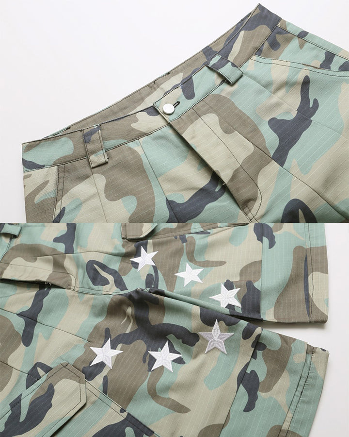 New Military Camo Cargo Shorts