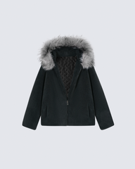 Fleece Hooded Padded Jacket
