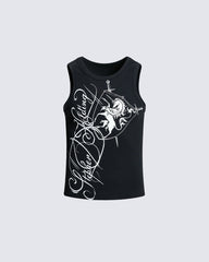 Retro-Style Printed Vest With Unique Design