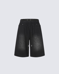 Vintage Washed American High Street Sweat Shorts