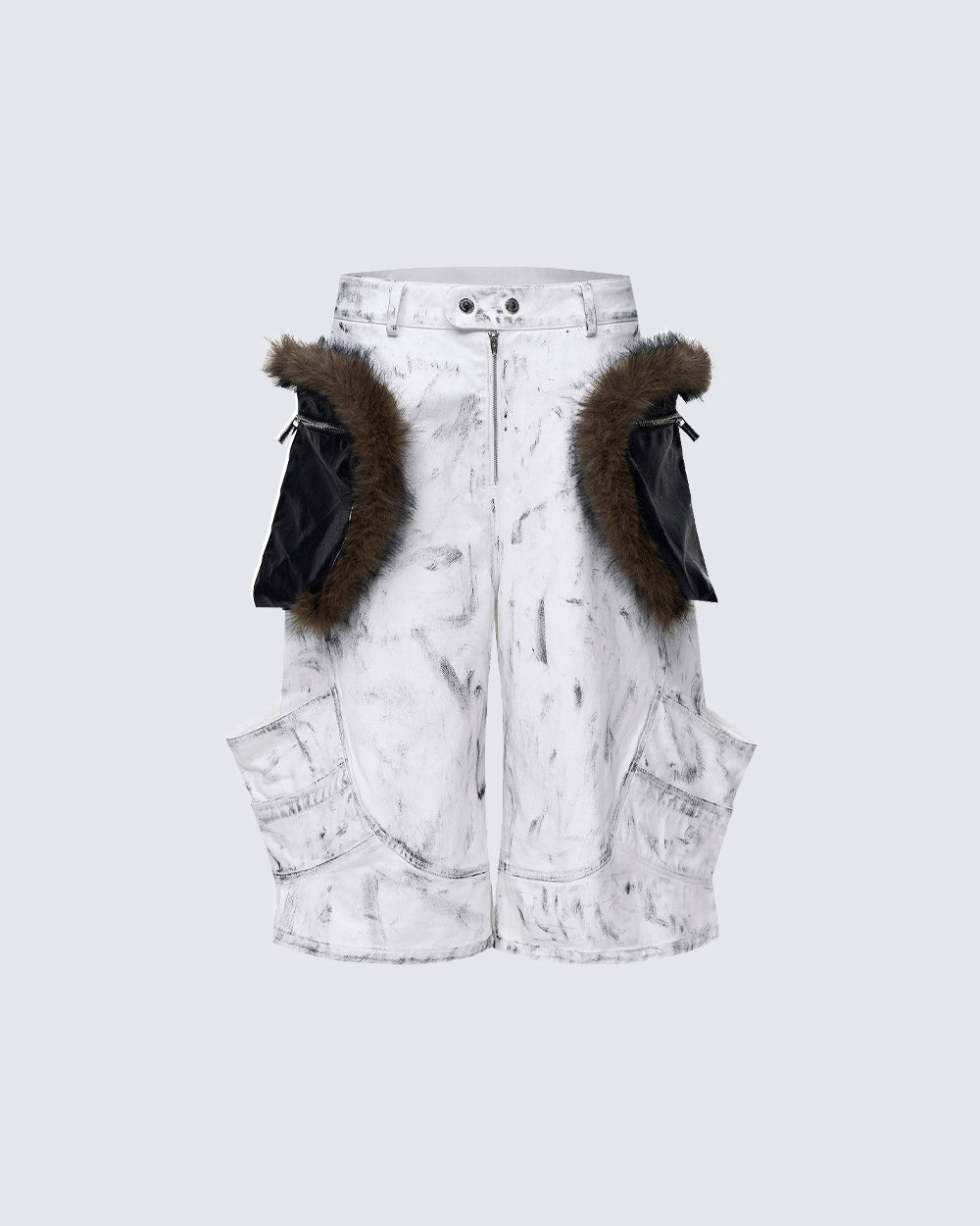 New Wasteland Fur Pocket Utility Shorts