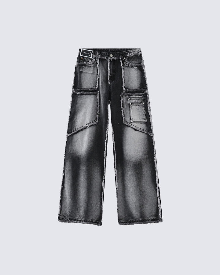 Raw Hem Jeans （Clearance）