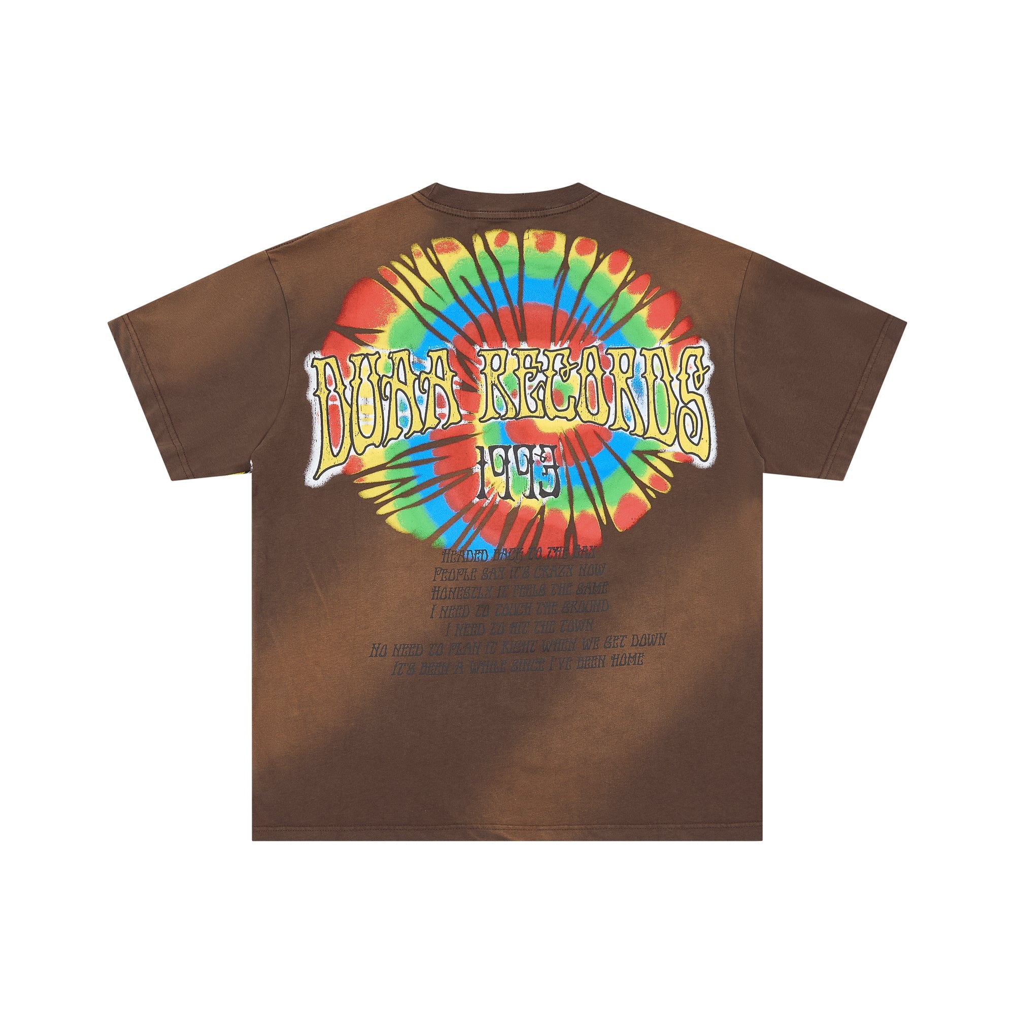 DUAA Records 1993 Tie‑Dye Music Double‑Sided Graphic Tee