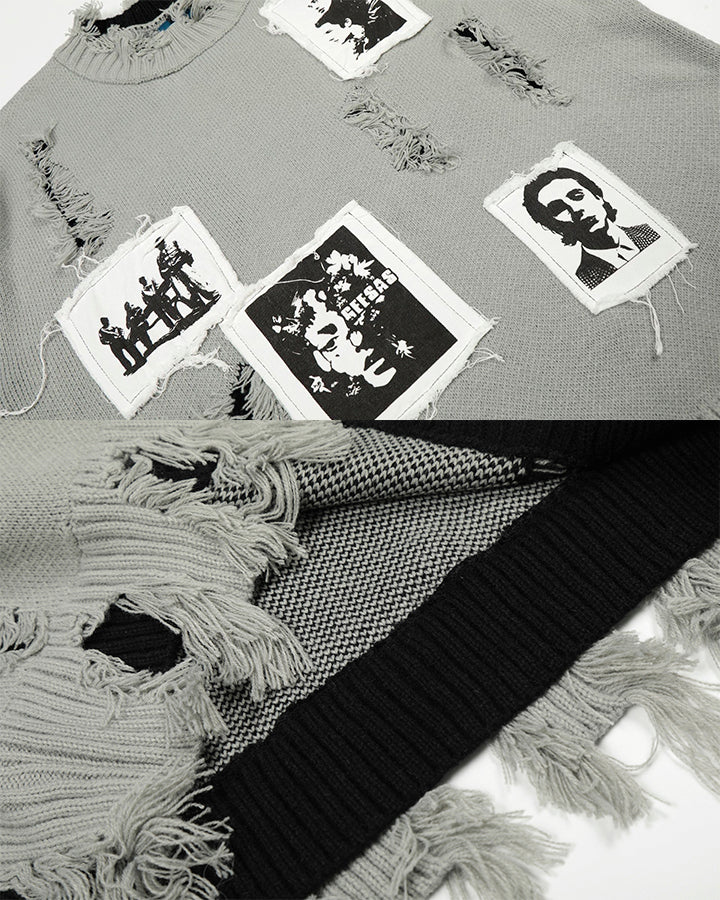Heavy Design Statement Knit Sweater
