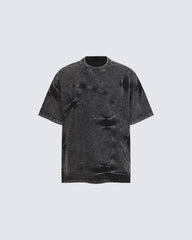 American Vintage Washed Patchwork Short Sleeve T