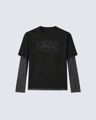 Layered Stripe Long Sleeve Tee