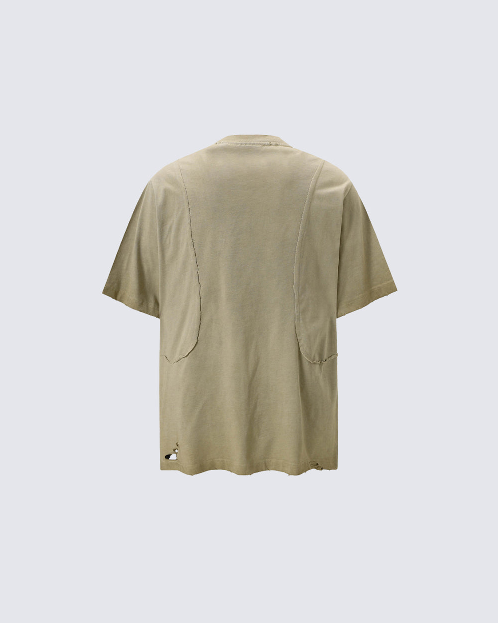 Distressed Design Ripped Retro T-Shirt