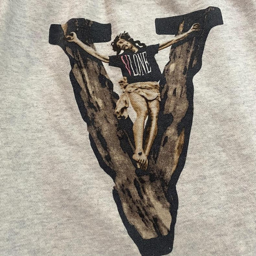 Saint Michael Praying Hands & Bold Lettering Sweat Shorts
