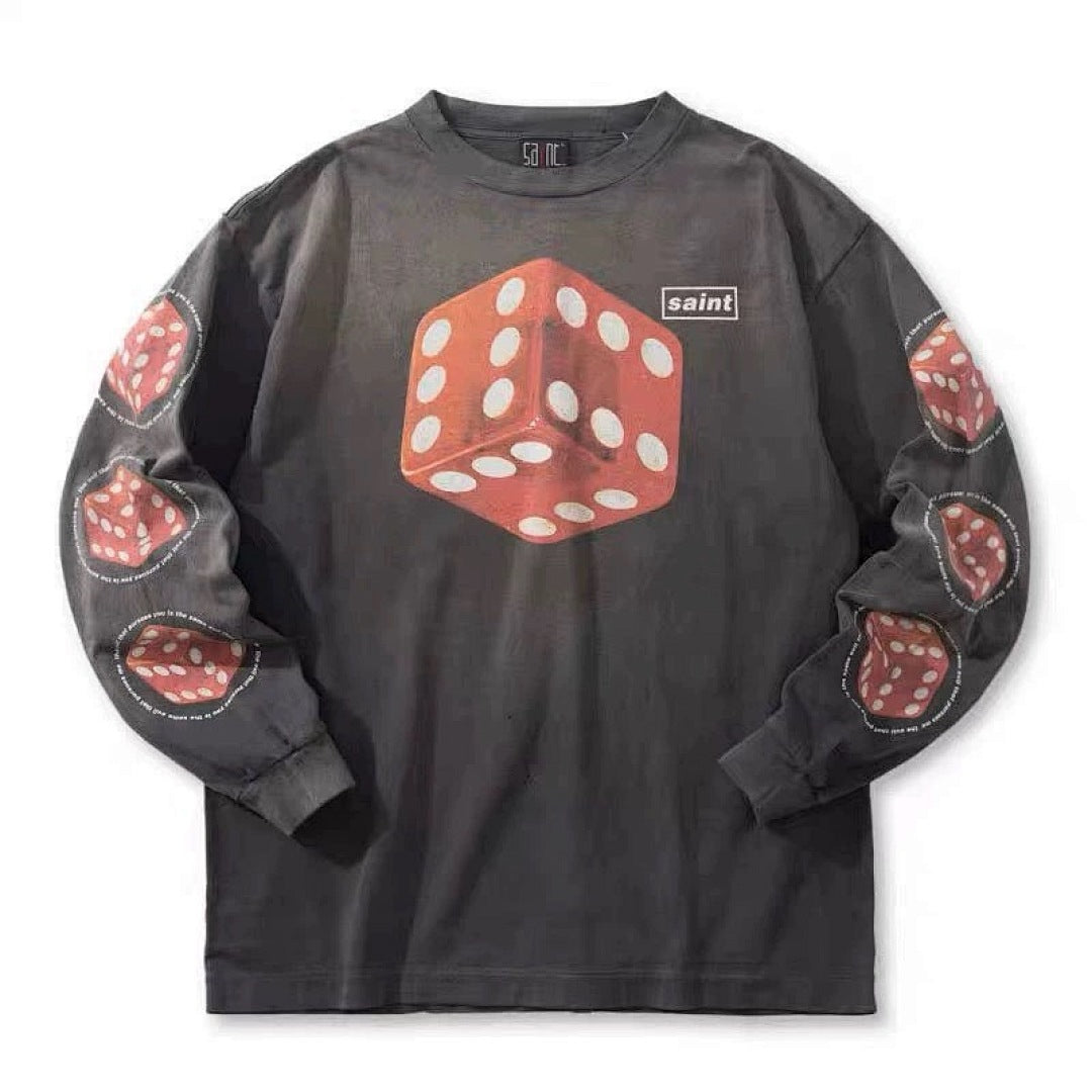 Saint Michael Graphic Long Sleeve T-Shirt