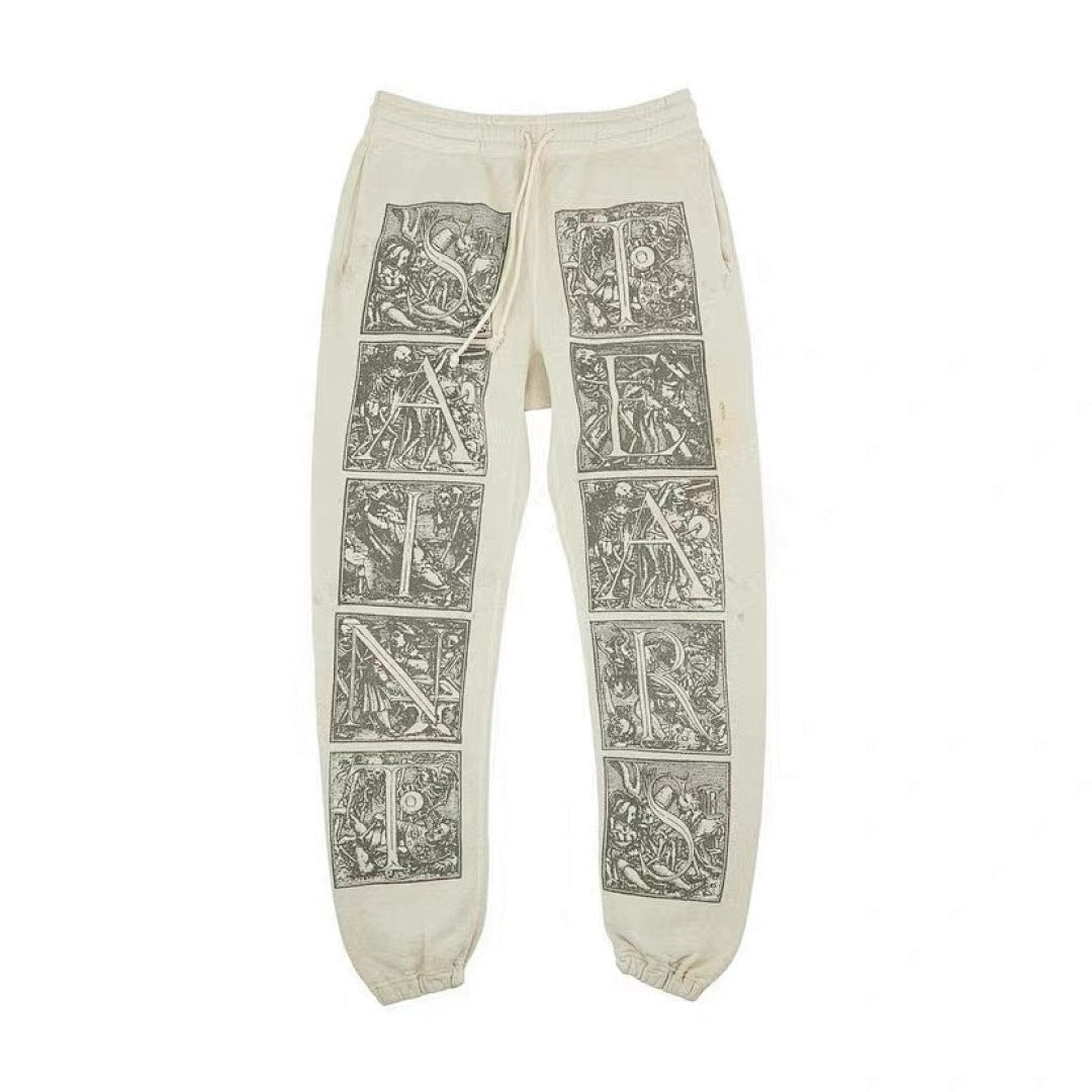 Saint Michael ST334 Grid Panel Graphic Sweatpants