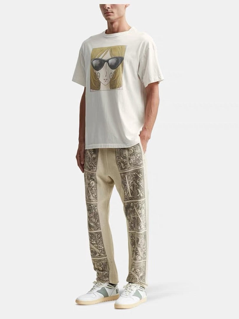 Saint Michael ST334 Grid Panel Graphic Sweatpants