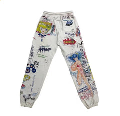 Saint Michael ST904 All-Over Graffiti Collage Sweatpants