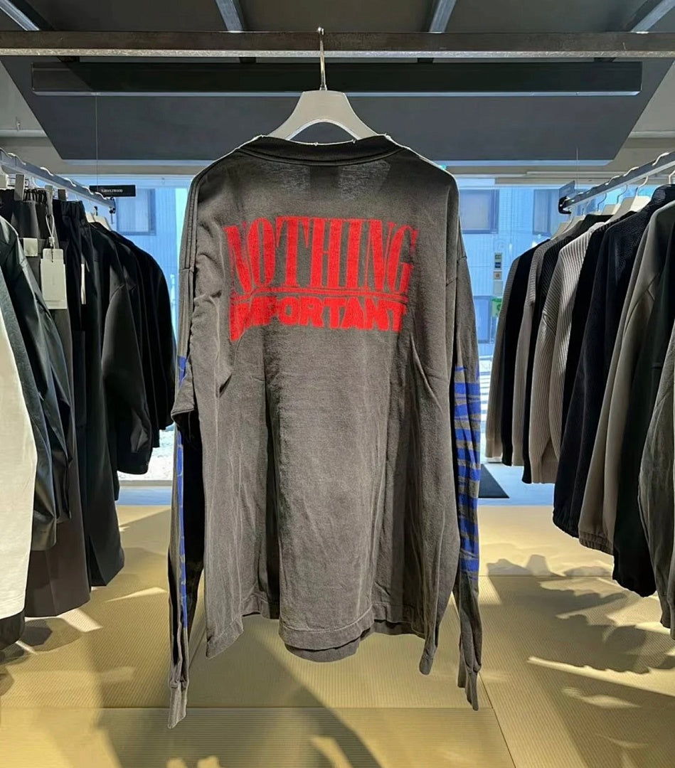 Saint Michael Distressed Graphic Art Long Sleeve Sweatshirt