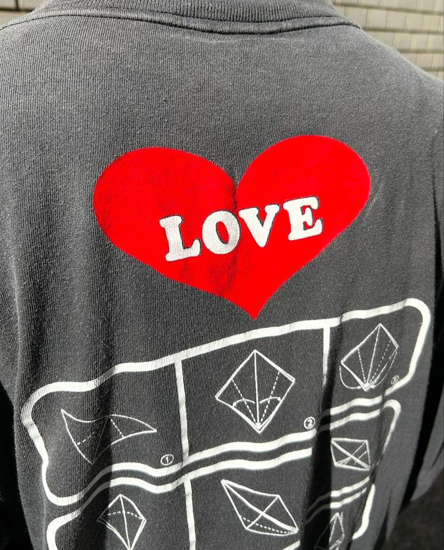 Saint Michael Love Patchwork Graphic Sweatshirt