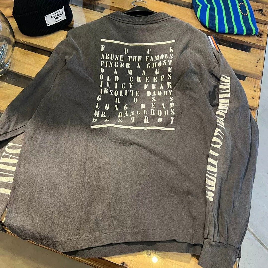 Saint Michael Tempest Graphic & Back Script Sweatshirt