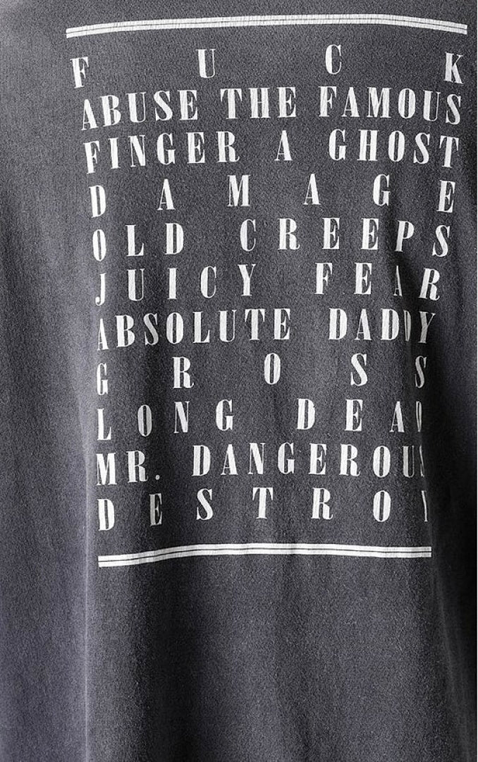 Saint Michael Tempest Graphic & Back Script Sweatshirt