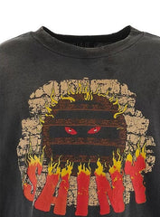 Saint Michael Live In Hell Graphic Vintage Sweatshirt