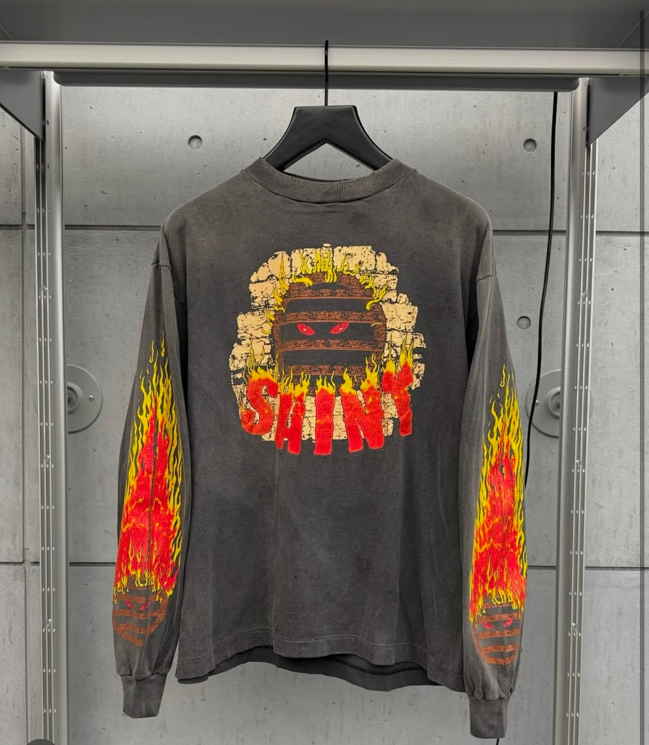Saint Michael Live In Hell Graphic Vintage Sweatshirt