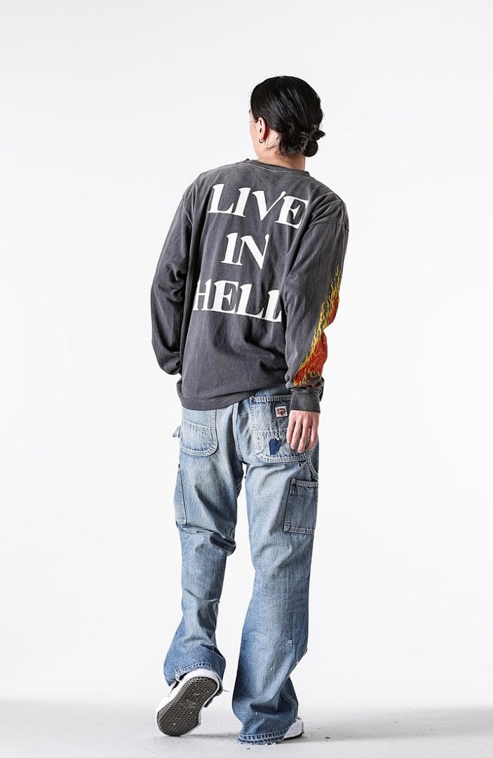 Saint Michael Live In Hell Graphic Vintage Sweatshirt