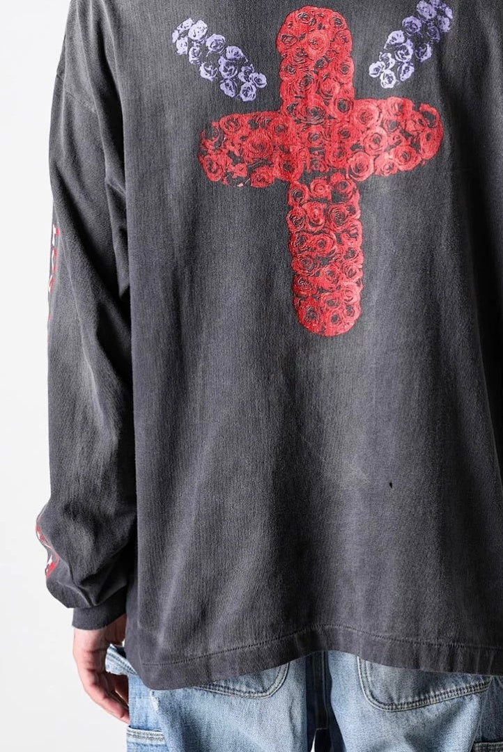 Saint Michael Cross Graphic & Portrait Print Sweatshirt