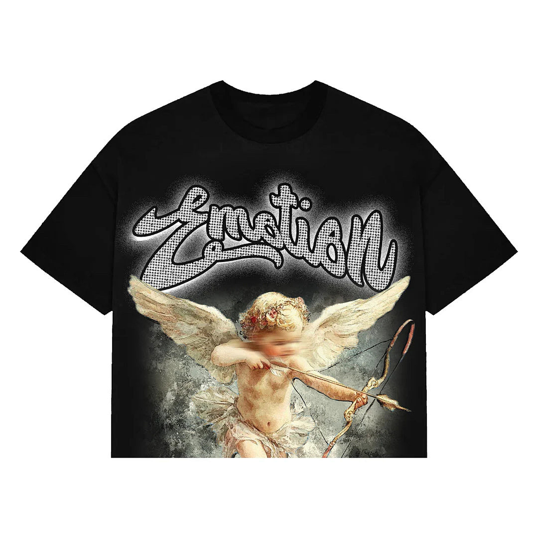 Mixed Emotion Graphic Character Tee