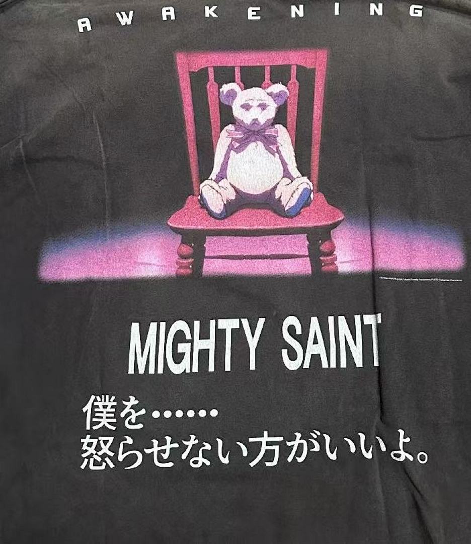 Saint Michael Character Artwork & Text Graphic Sweatshirt