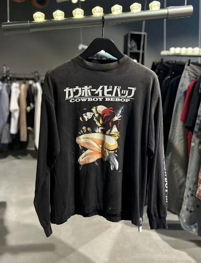 Saint Michael Multi-Patch Artwork Vintage Sweatshirt