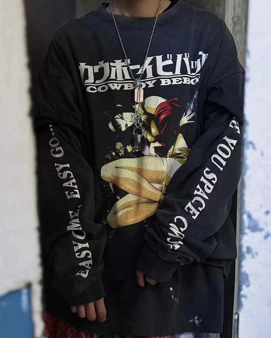 Saint Michael Multi-Patch Artwork Vintage Sweatshirt