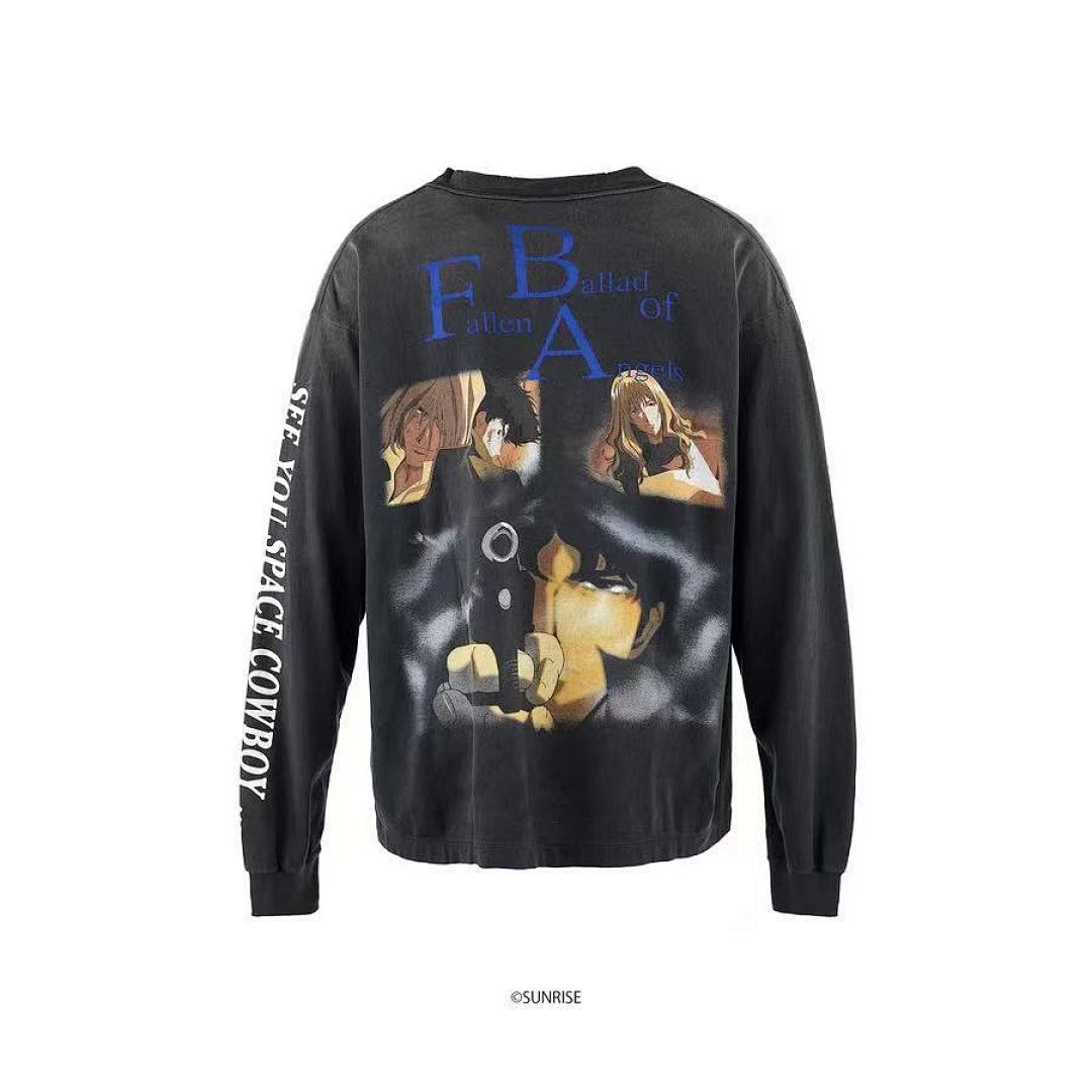 Saint Michael Multi-Patch Artwork Vintage Sweatshirt