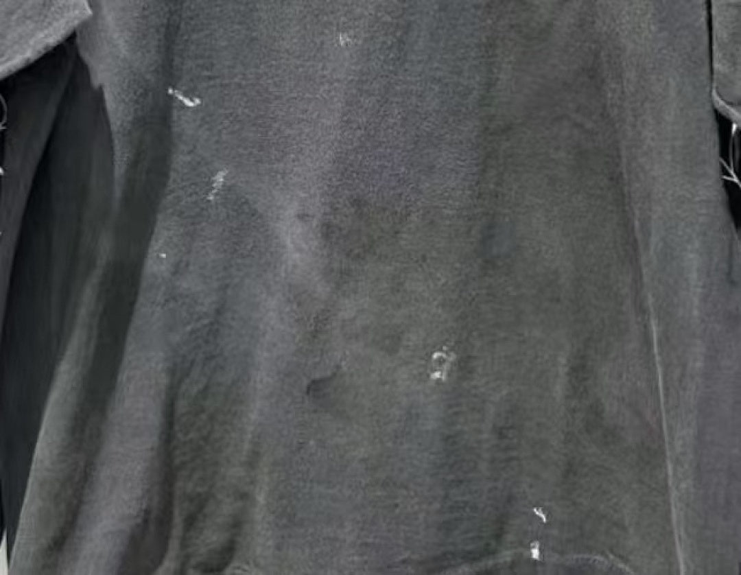 Saint Michael Graphic Emblem & Sleeve Print Sweatshirt