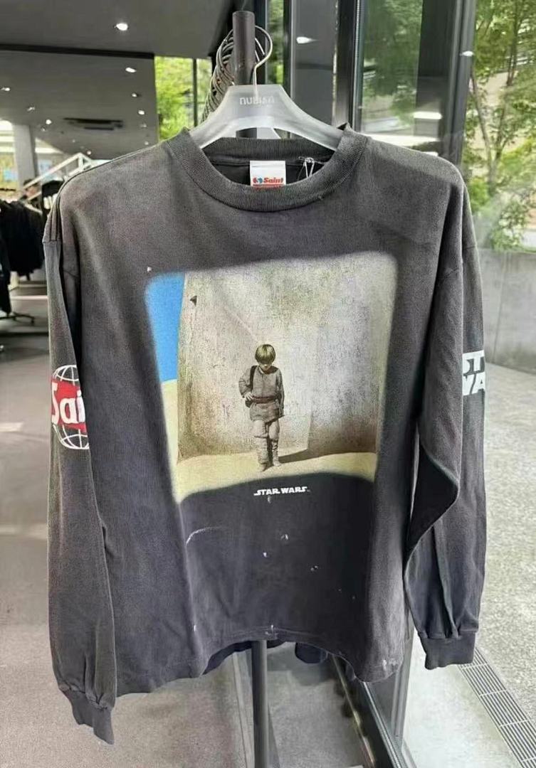 Saint Michael Portrait Graphic & Back Illustration Sweatshirt