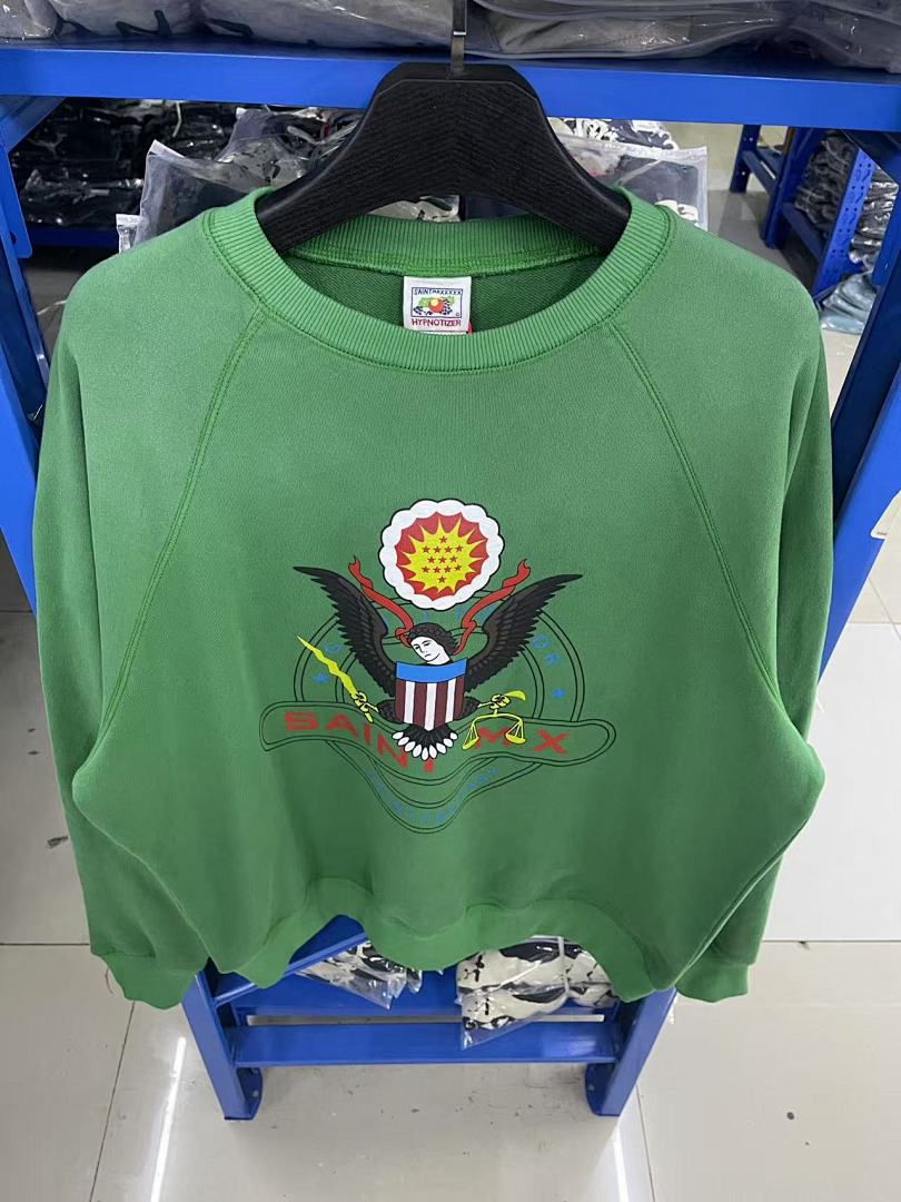Saint Michael ST1012 Eagle Emblem Graphic Sweatshirt