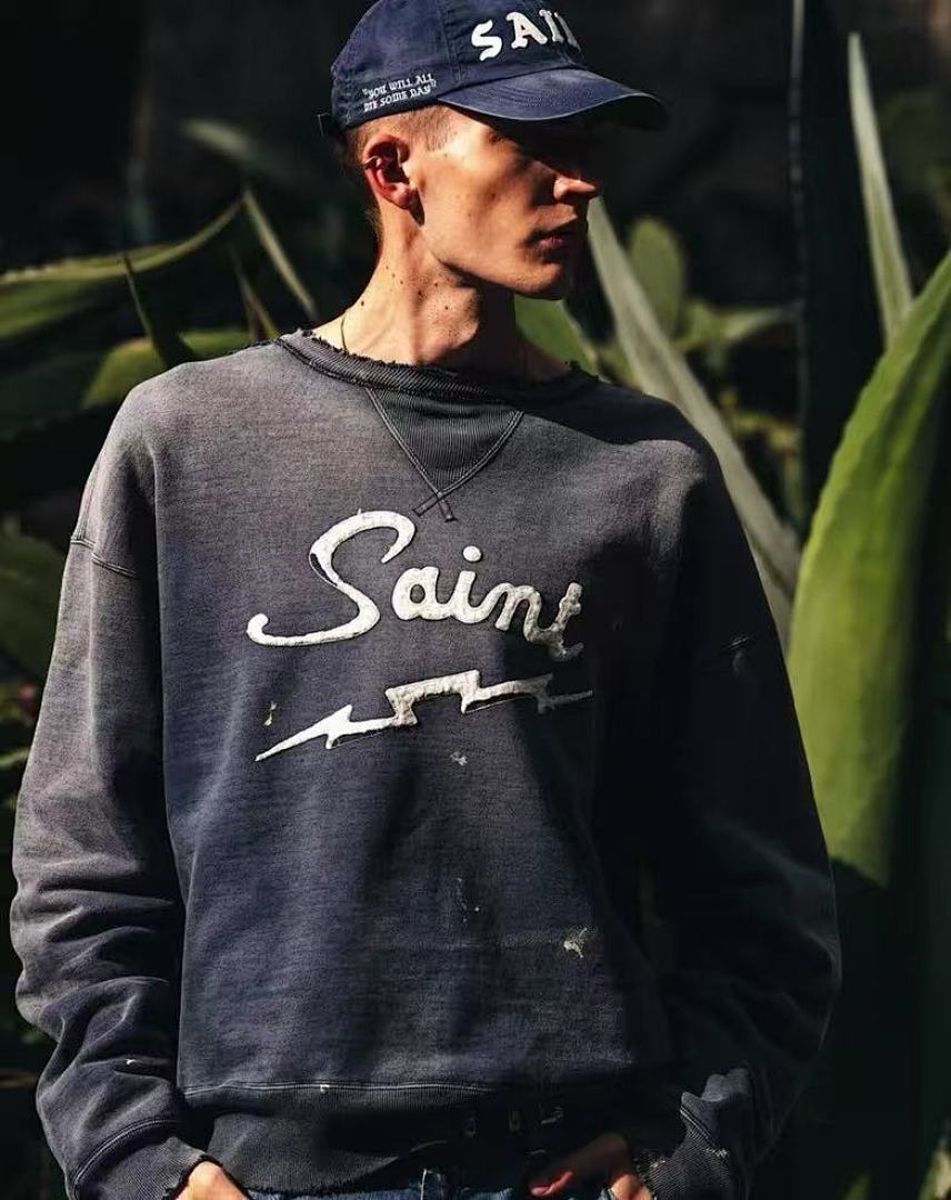 Saint Michael ST1031 Script Logo Sweatshirt