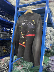 Saint Michael Rocket Graphic & Multi-Print Sweatshirt