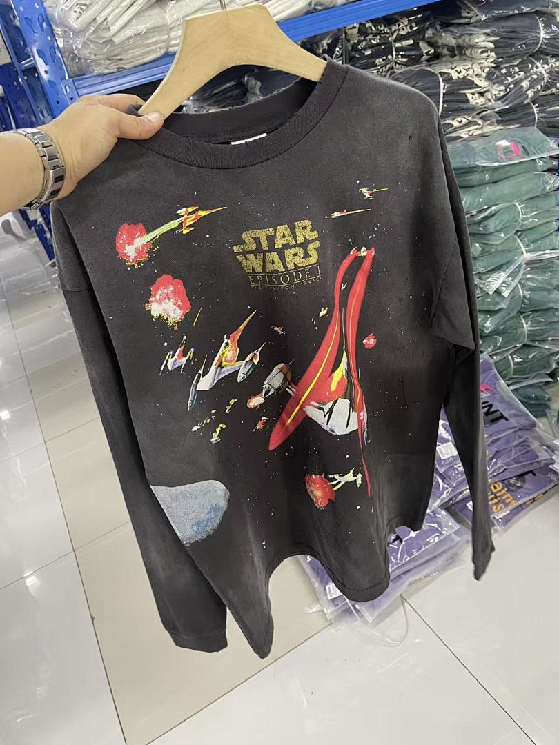 Saint Michael Rocket Graphic & Multi-Print Sweatshirt