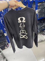 Saint Michael Sword Graphic & Text Long Sleeve Sweatshirt