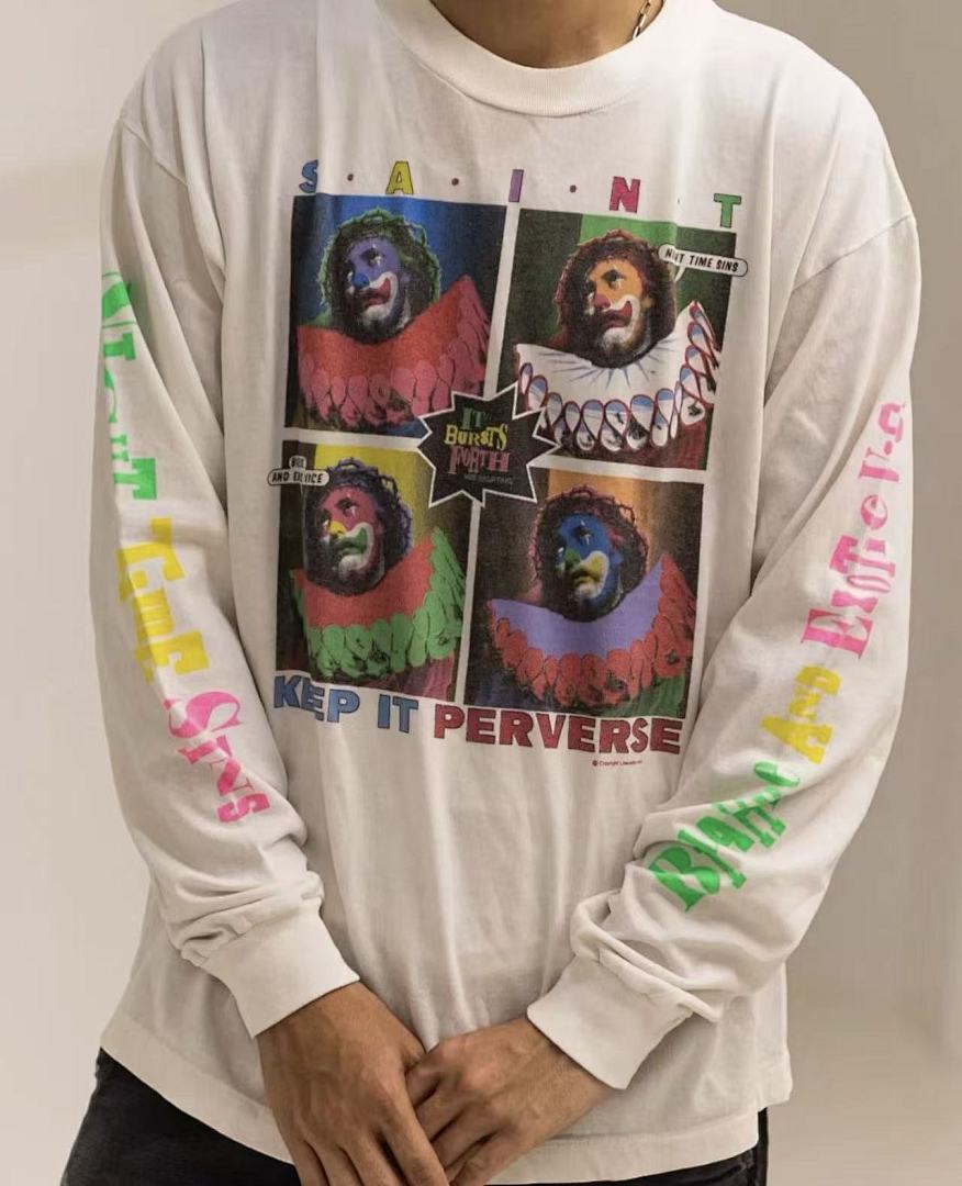 Saint Michael Pop-Art Collage Printed Sweatshirt