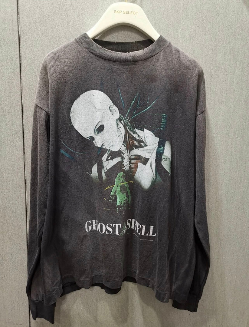 Saint Michael Figure Graphic & Back Illustration Sweatshirt