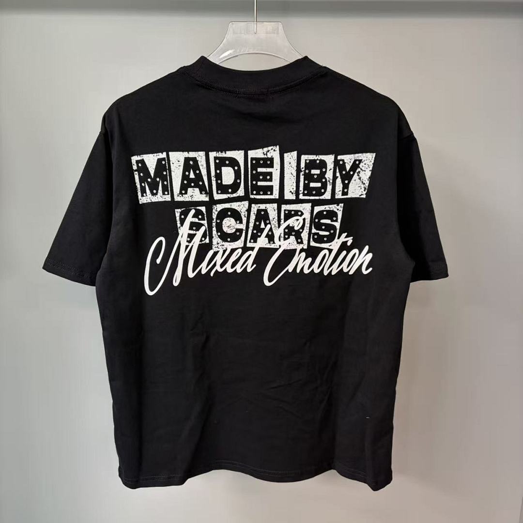 Mixed Emotion Layered Figure Graphic Tee