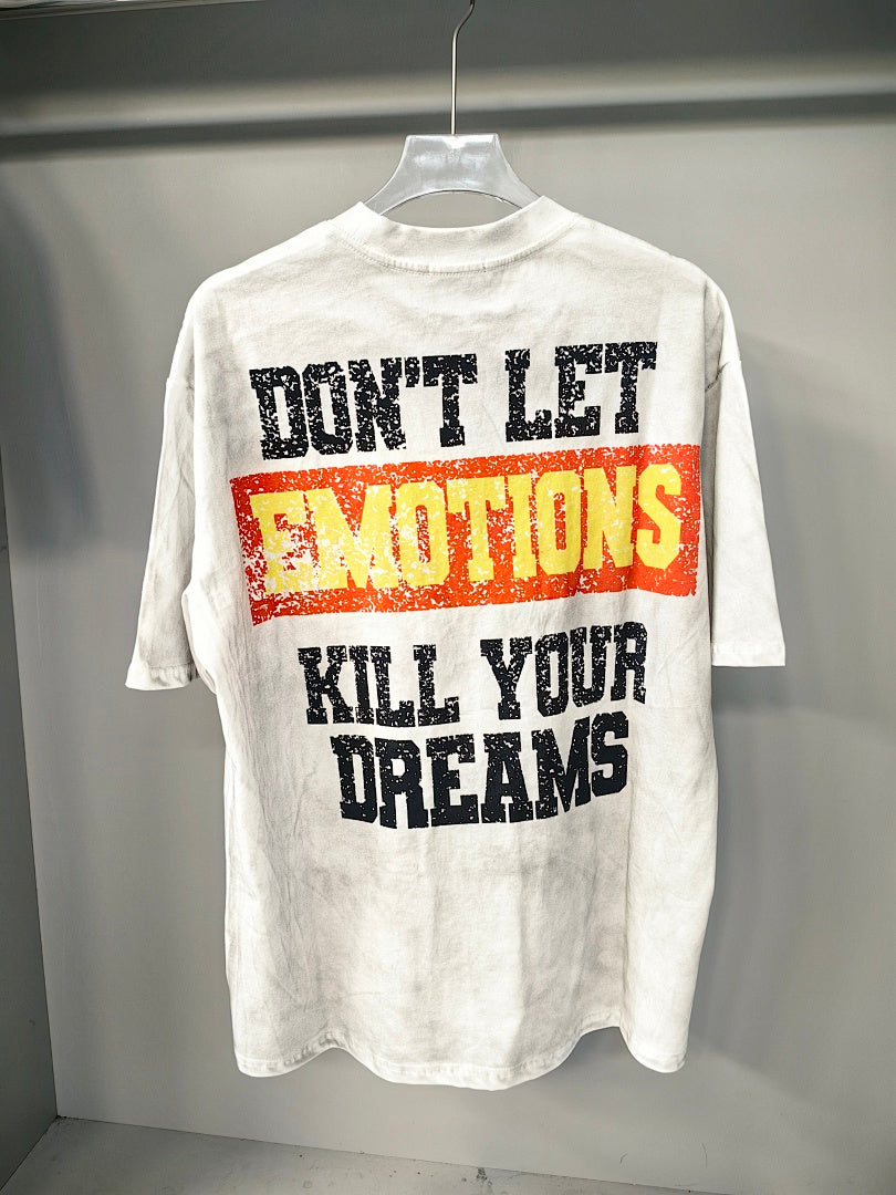 Mixed Emotion Distressed Figure Graphic Tee