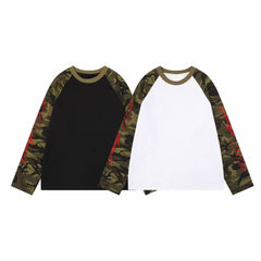 Omirad Camo Sleeve Raglan Long Sleeve Tee
